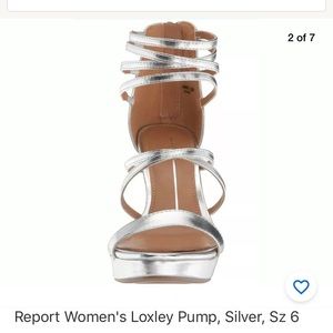 Report Women's Loxley Pump, Silver, Sz 6